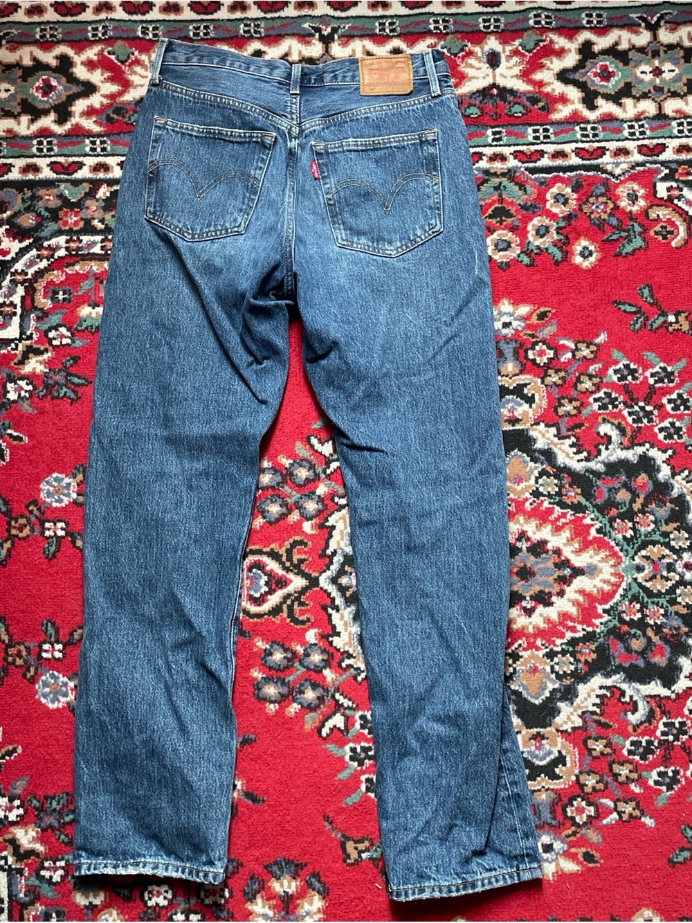 Levis 501 Blue Denim Jeans - Classic Straight Fit